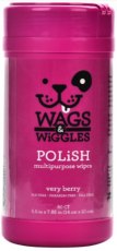 Wags & Wiggles Pañitos Freshen Cereza - Tarro 50 Unidades